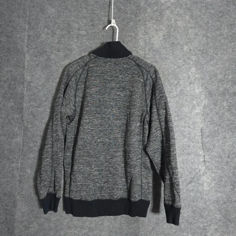 Jordan Full Zip Track Jacket Mens Small Grey Space Dye 437345 Mock Neck Raglan